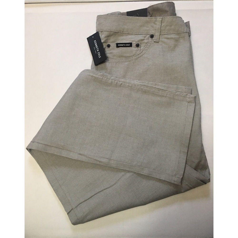 NWT Kenneth Cole Straight Stretch Dim Grey Pants